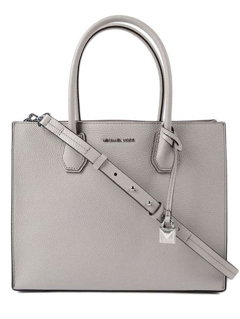 michael kors mercer large grey|Michael Kors Mercer Large Convertible Tote, Gray .